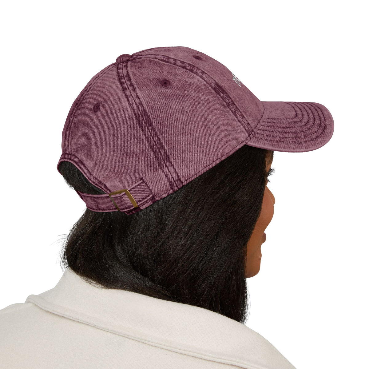 Neurospicy Embroidered Vintage Cap — Washed Grey Retro Dad Hat