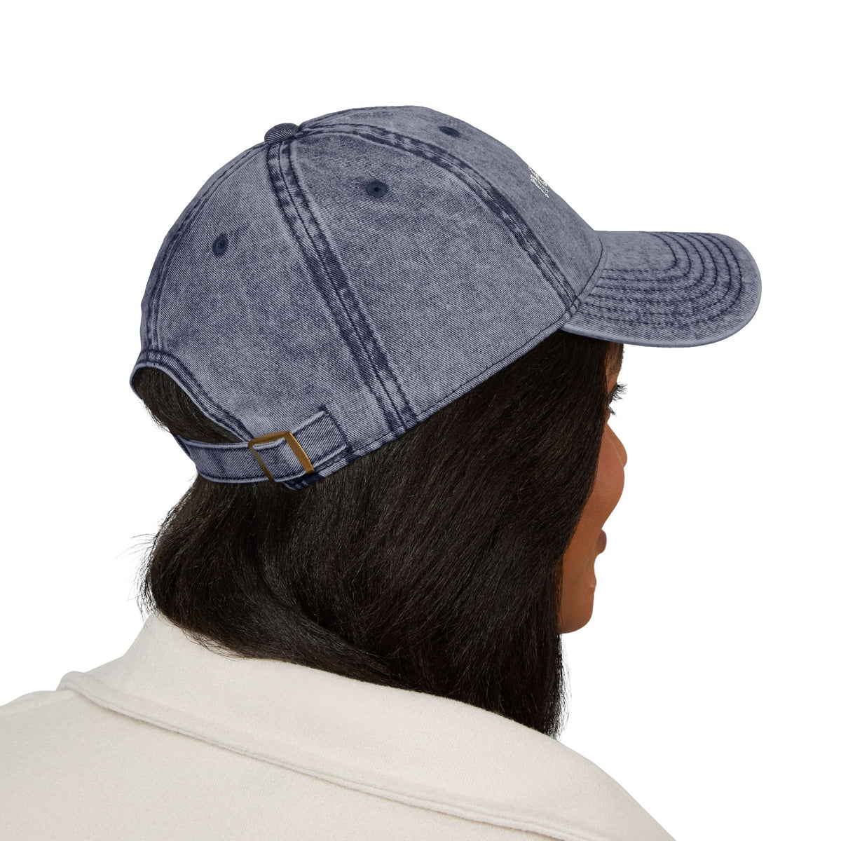 Neurospicy Embroidered Vintage Cap — Washed Grey Retro Dad Hat